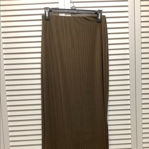 Brown and black skirt